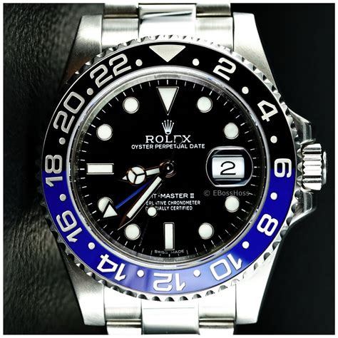 rolex gmt master blnr batman